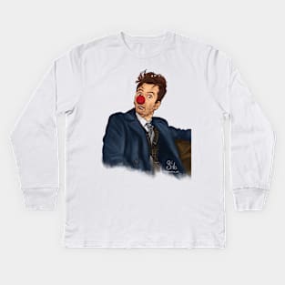 14th Doctor Red Nose Day Kids Long Sleeve T-Shirt